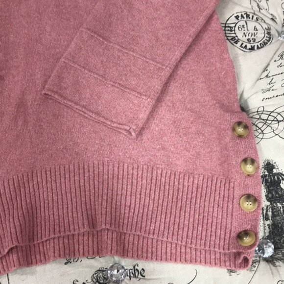 Democracy Side Button Boatneck Sweater - Picture 3 of 4